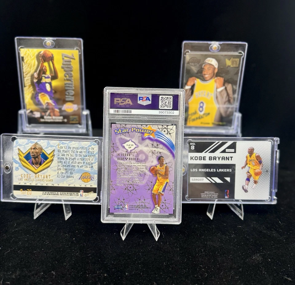 🐐🔥Kobe Bryant 5-Card Lot-PSA, Inserts, SPs, & Iconic Cards! Clean HOF Lakers - Image 3 of 4