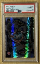 Jaden Ivey /8 RC PSA 10 Pop 2 Lucky Envelopes 2022 Select #298 Rookie Courtside