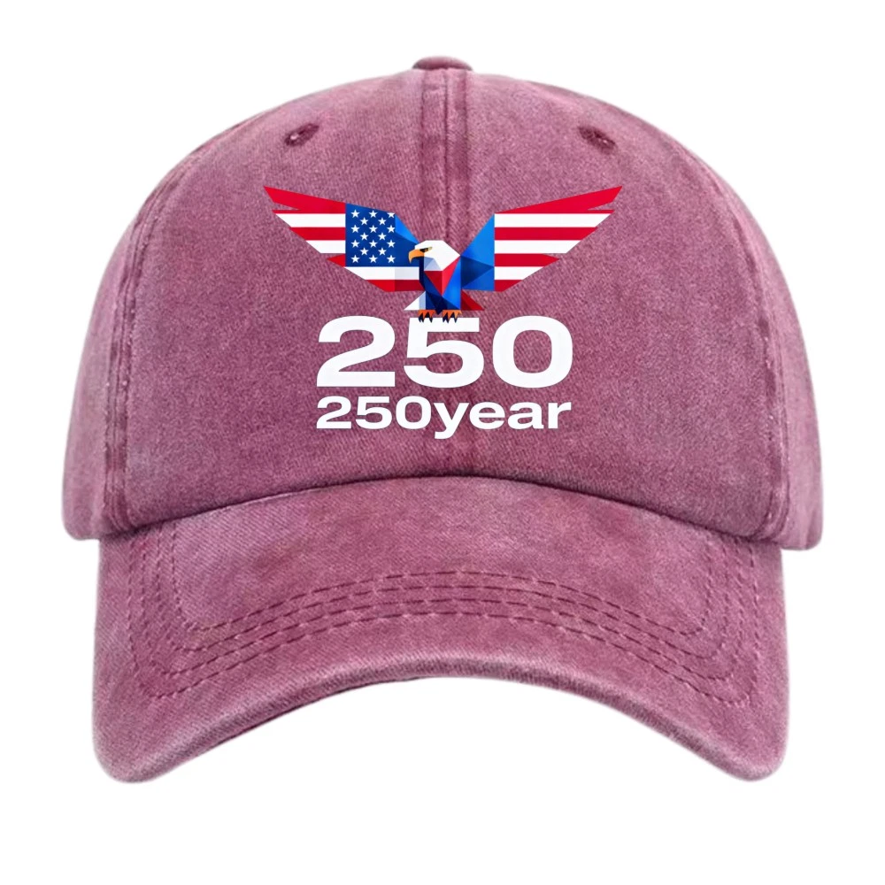 250th Anniversary American Eagle Washed Denim Baseball Cap