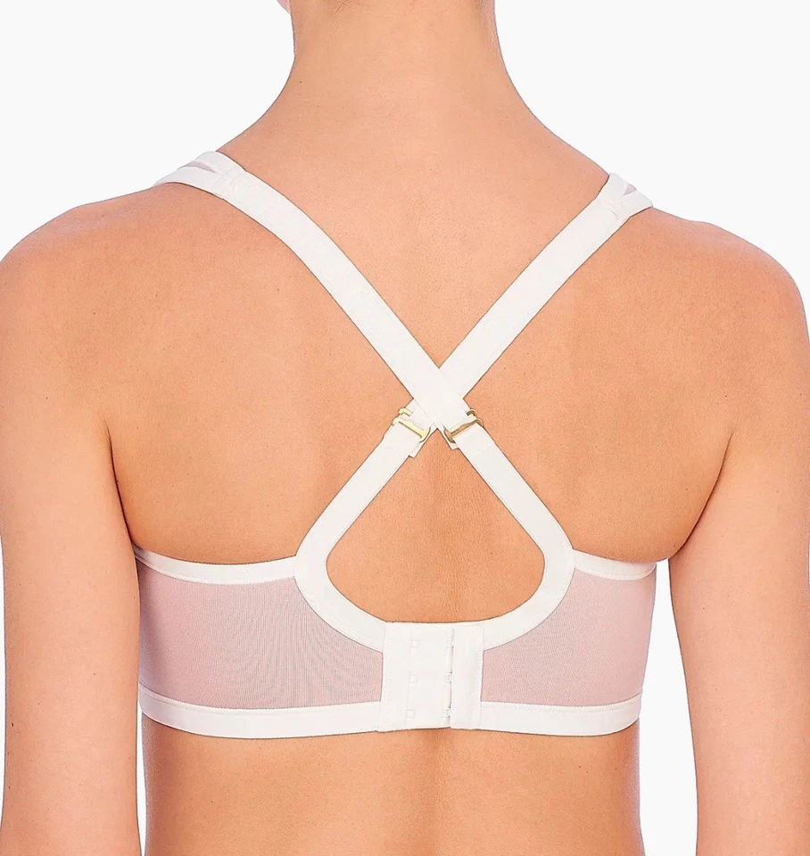 Sujetador deportivo convertible con aros Natori 731050 Yogi talla 32G moca/marfil Foto 3 de 3