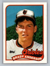 1989 Topps Brady Anderson  #757 - Baltimore Orioles - ROOKIE CARD. rookie card picture