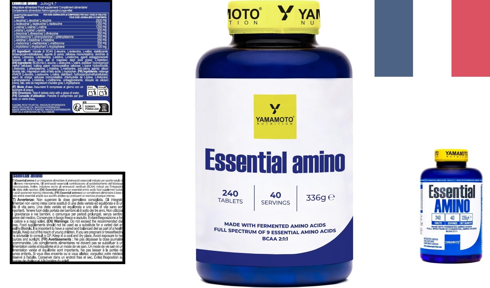 BCAA 4:1:1 Essential AMINO - Complément à haute assimilation pour la construction musculaire