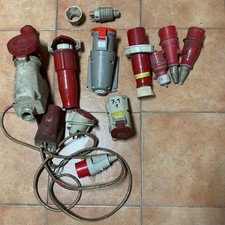 KONVOLUT STARKSTROM DREHSTROM 380 VOLT STECKDOSEN STECKER ELEKTROMATERIAL