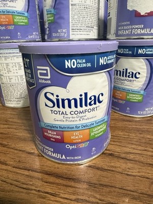 6 Cans similac total comfort formula 12.5 Oz . Free Shipping