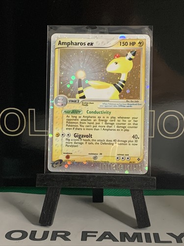 Ampharos ex 89/97 EX Dragon Pokemon Card Holo Foil Rare Lp - Picture 2 of 6