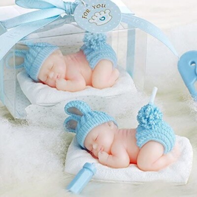 Sleeping Baby Cake Topper Candle Baby Shower Birthday Wedding Festival Candles