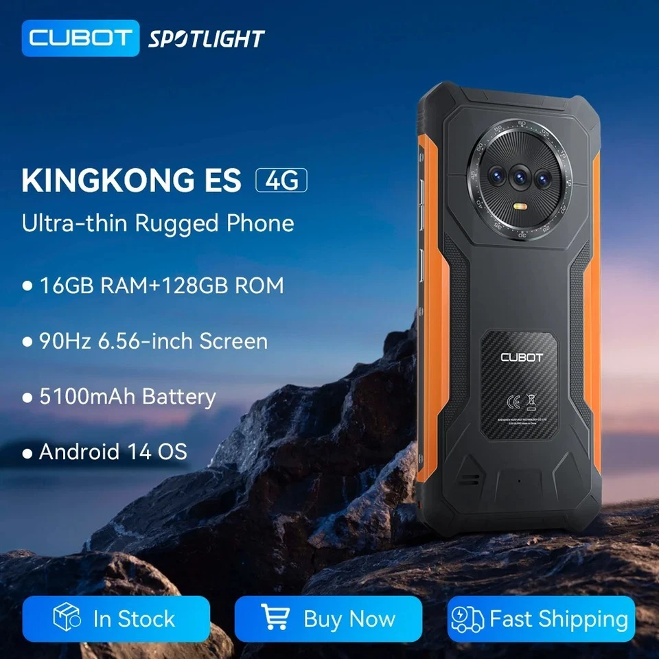 Smartphone Cubot KingKong ES Rugerizado 16GB 128GB 48MP IP68 Android 14 - Imagen 2 de 4