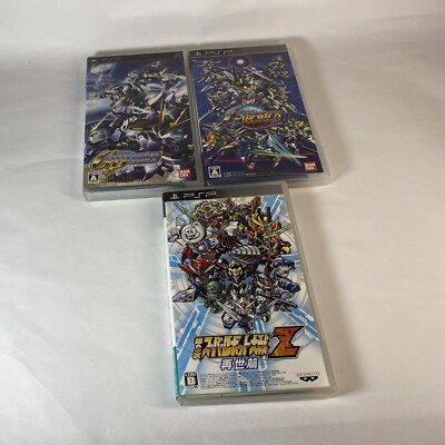 Lot3 PSP SD Gundam G Generation , World & Dai 2 zi Super RobotTaisen Z - JP Game