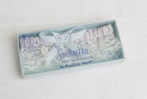 Vintage Something Blue Bridal Garter, Hortense Hewitt