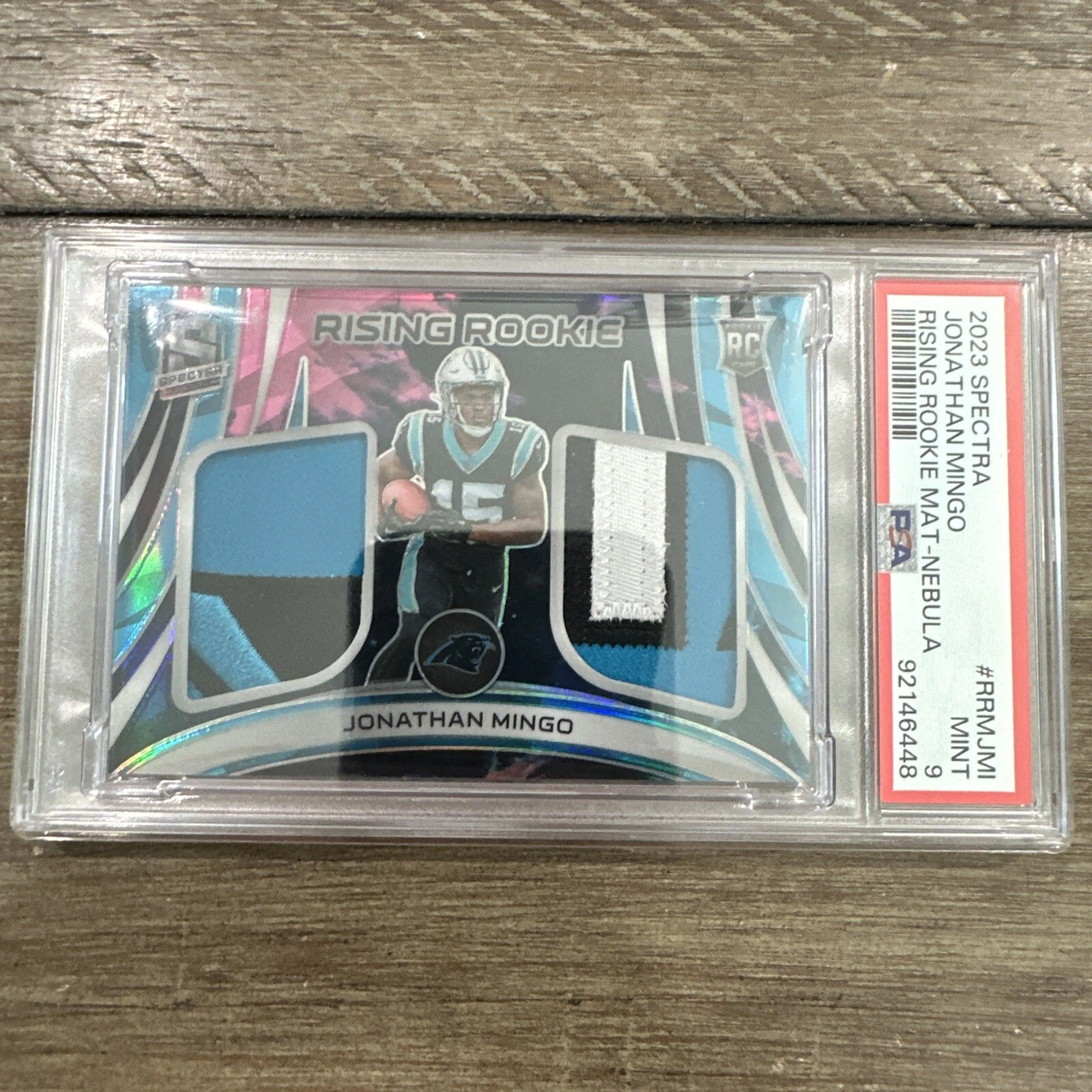 Jonathan Mingo Panini Spectra Rising Rookie Materials #RRMJMI Nebula