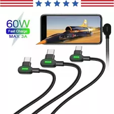 90 DEGREE Right Angle USB-C to USB-C Fast Charging Cable For iPhone 15 Series