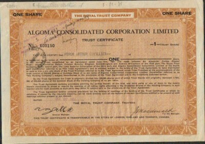 ALGOMA CONSOLIDATED CORP. LTD (KANADA) (V)