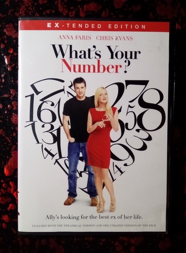 What's Your Number (DVD, 2011) Anna Faris, Chris Evans  - Afbeelding 1 van 3