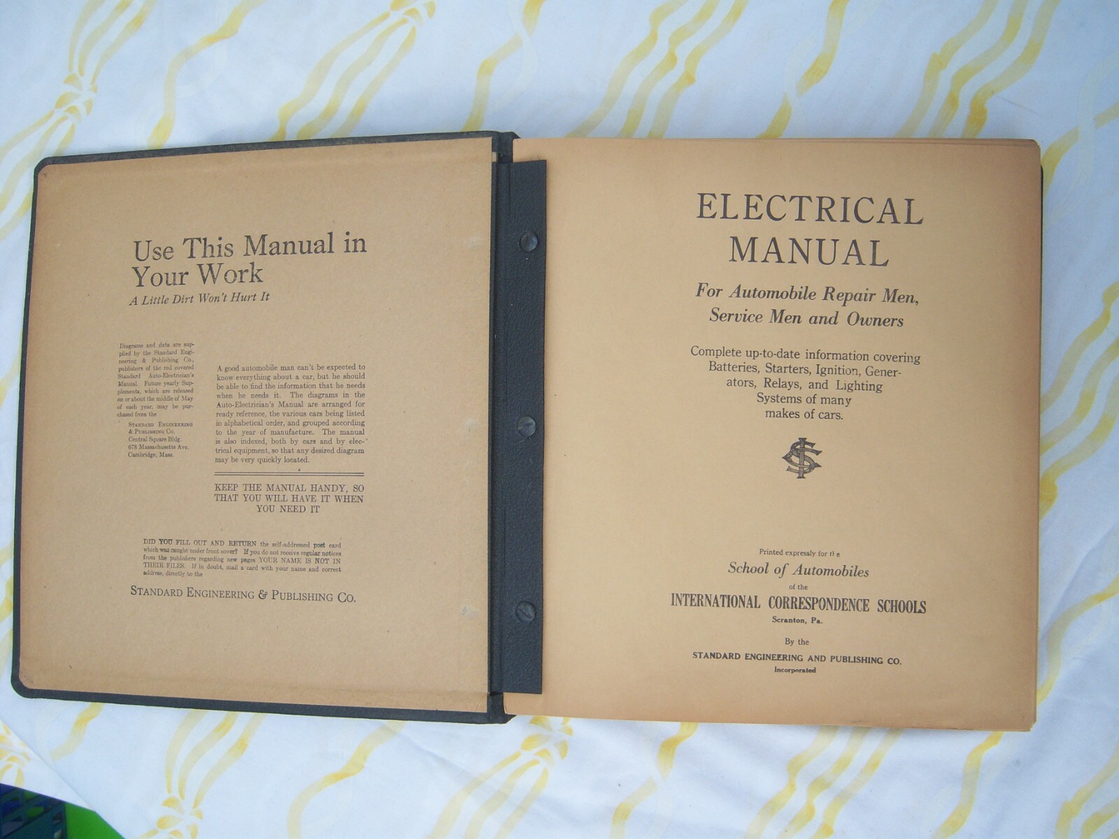 International Correspondence Schools Automobile Electrical Manual 1947-1950  Book | eBay