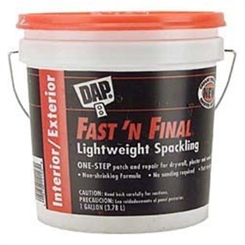 Dap 1 Gallon Fast-n-Final Lightweight Spackling Interior Exterior 12143 - 第 1/1 張圖片