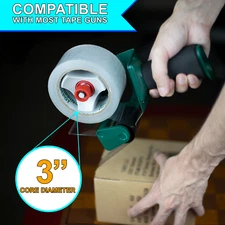 Shipping Depot 2 Mil Industrial Clear Packing Shipping Tape 2" or 3" x 110 Yd