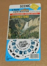 vintage YELLOWSTONE PACKET NO. 1 VIEW-MASTER REELS new/sealed on card