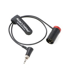 Low Profile Audio Cable for Sennheiser EK 2000 XLR 3 Pin Male to Locking 3.5mm