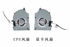 Original for MSI MS15F3 BS5405HS-U5N BS5405HS-U5P CPU GPU COOLING FAN R L