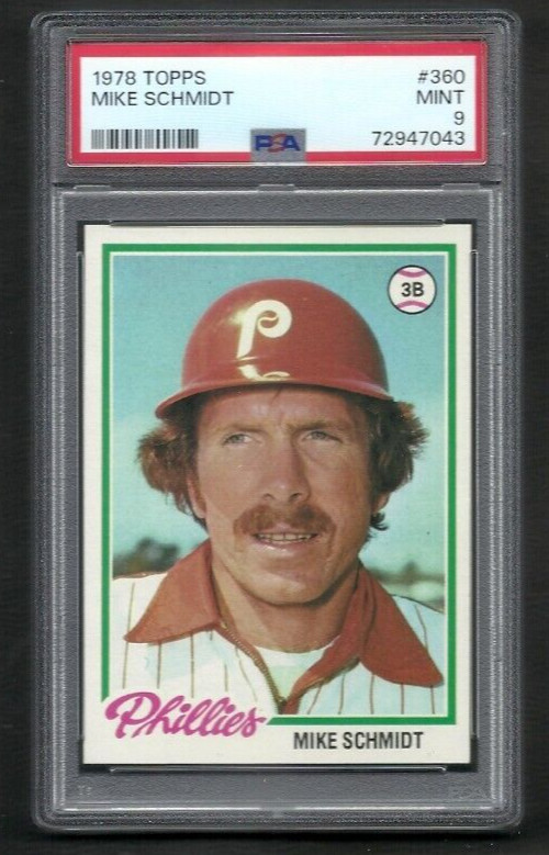 1978 Topps #360 PSA 9  Mike Schmidt  Phillies