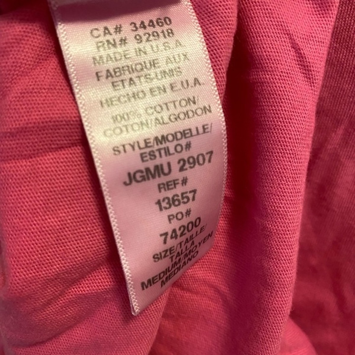 Juicy Couture Vintage Y2K Pink Rhinestone Crown T-Shirt. New