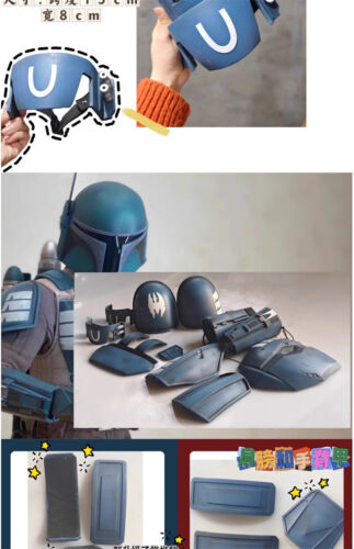 The Mandalorian Star Wars Reloj de la Muerte Armadura Casco Máscara Conjunto FRP Juegos con disfraces Accesorios - Imagen 17 de 23