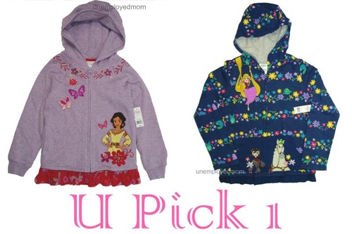 Disney Sweater Hoodie Sweatshirt Girls Sweats Coat Jacket Warm Zip Up Hoody