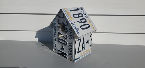 New York NY Excelsior White License Plate Bird House ~FastFreeShip~ - Picture 10 of 11