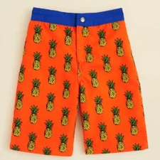 B06-Appaman, 8Y, swim trunks, Orange Pineapples (8 Years,NEW Orange Pineapples)