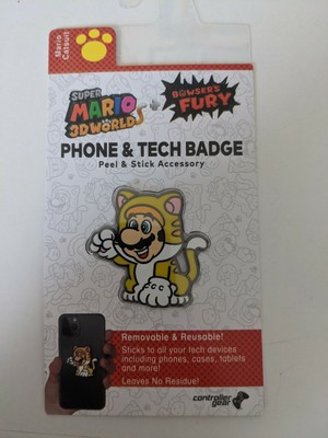 Pre order bonus NEW Super Mario 3D World Bowser's Fury Phone & Tech Badge