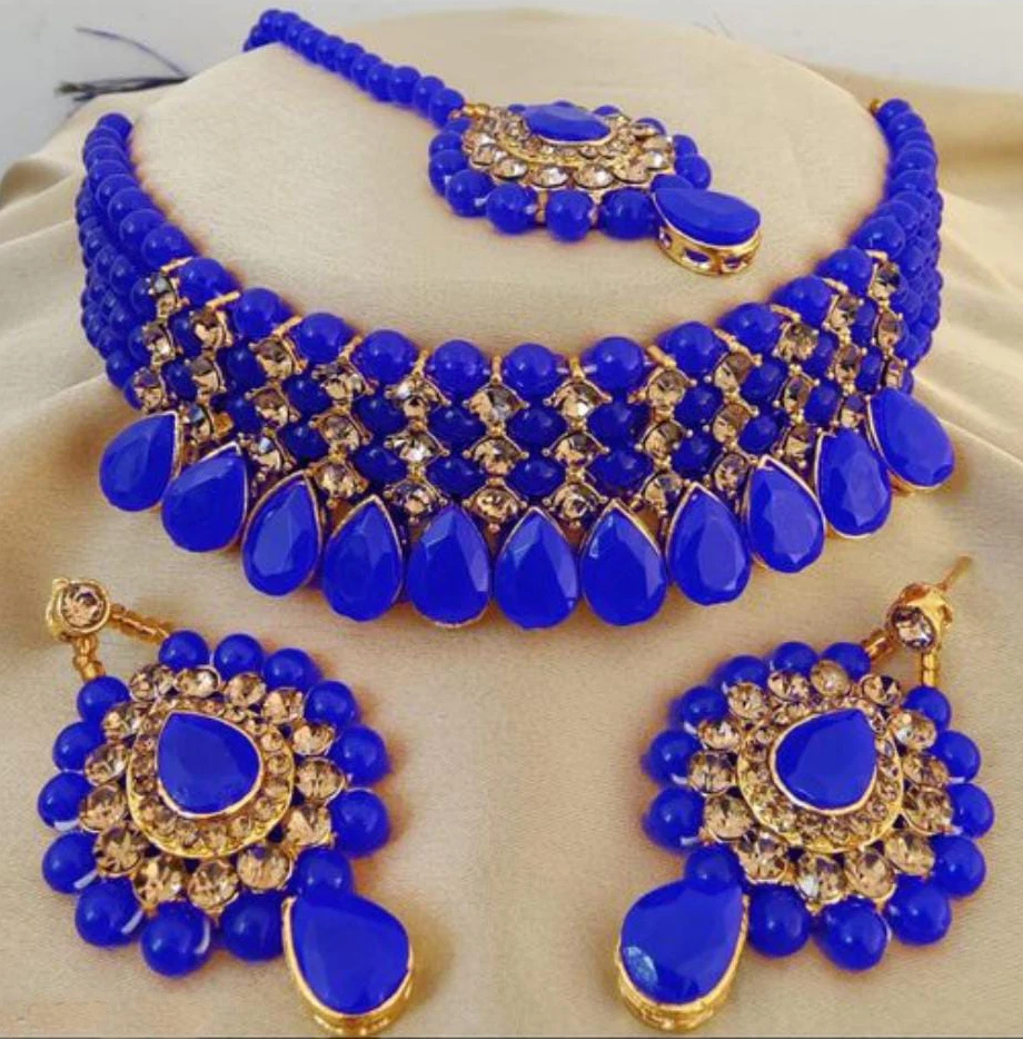 Cz indian clearance jewelry sets