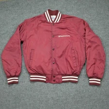 Vintage Toastmaster Jacket Adult Small Red Maroon Employee Mens Windbreaker 80s