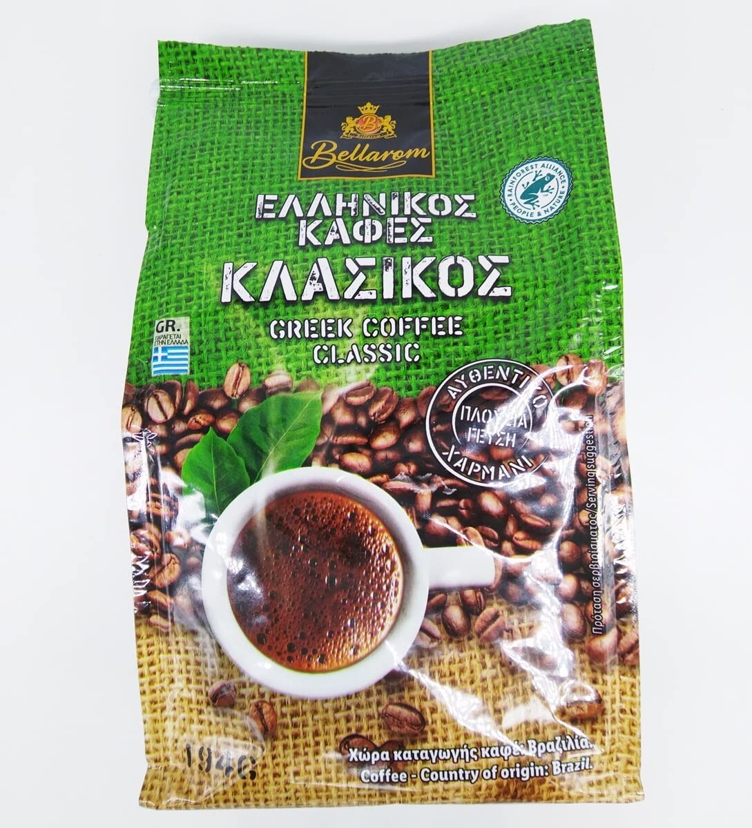 Ground Coffee BELLAROM Greek CLASSIC Authentic Blend Rich Taste - 1 Pack of 200g