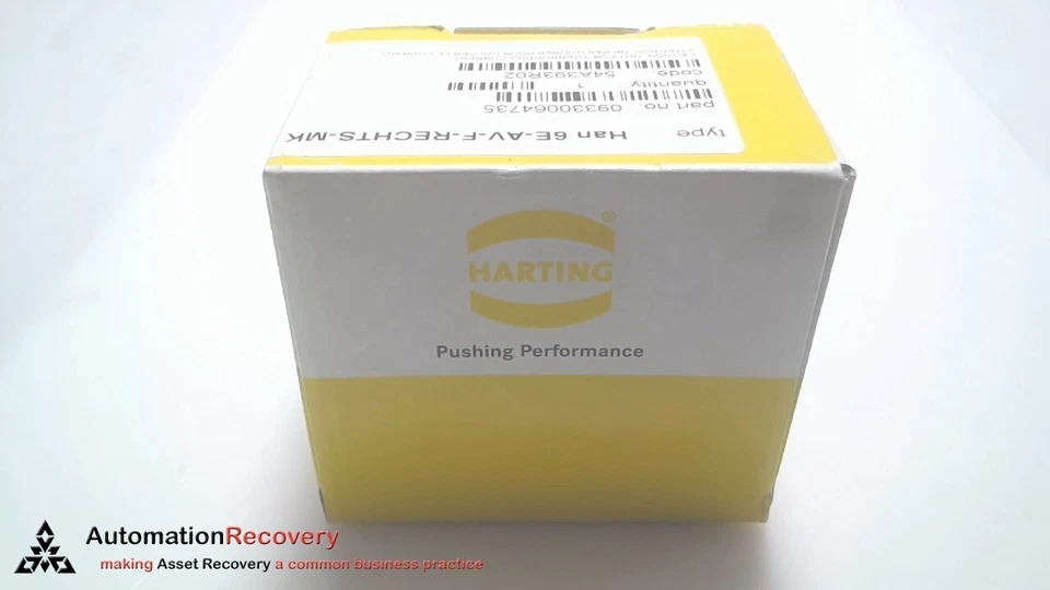 HARTING HAN 6E-AV-F-RECHTS-MK INSERT TERMINAL BLOCK 09330064735 HAN 6E-A #314206 - Image 2 of 3