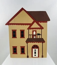 Vintage 1983 The Cat's Meow, Victorian House, Wooden Figurine