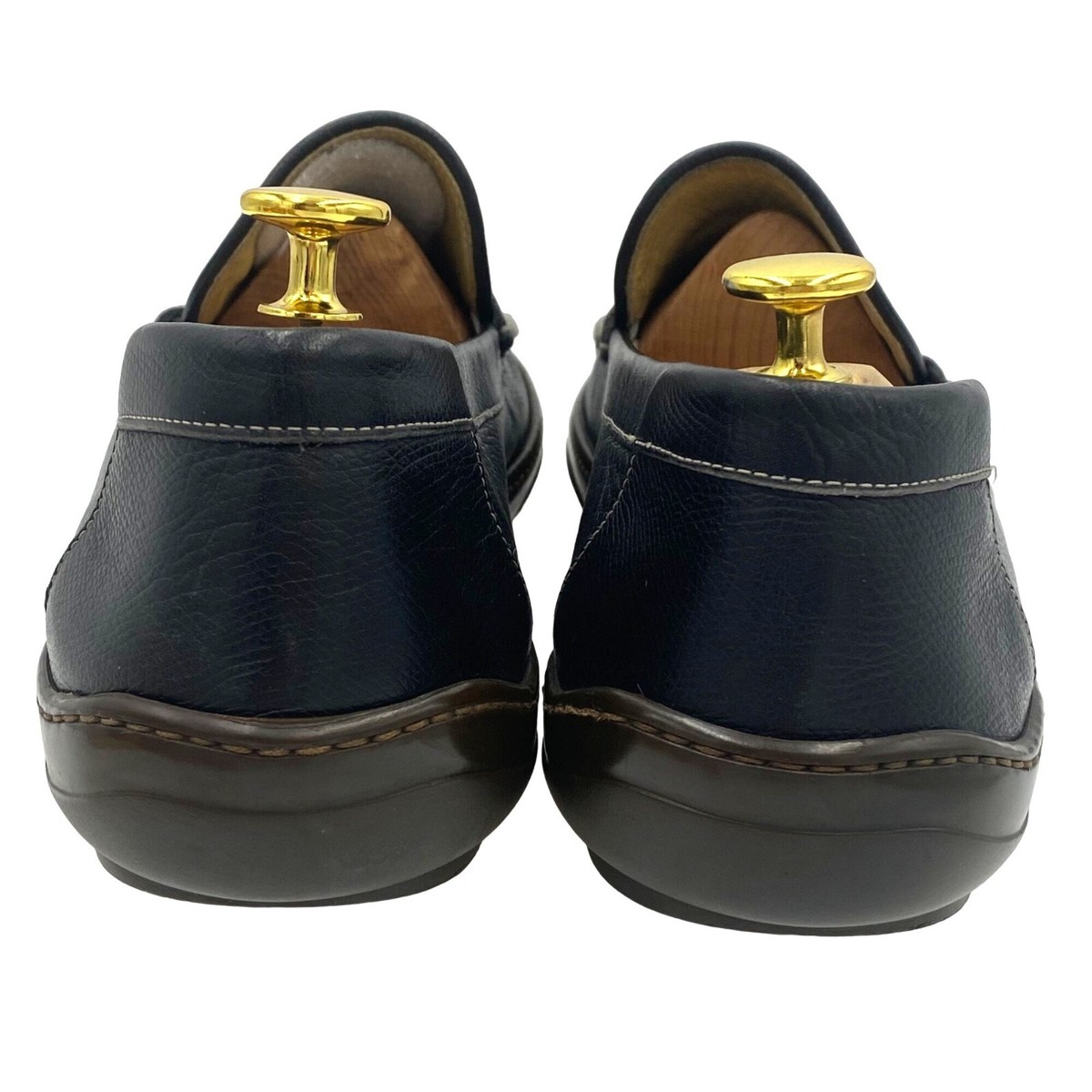 Vintage Italy Cole Haan Mens 11.5 black leather loafer  display picture 3