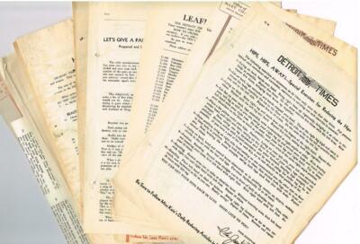 1930's Detroit Times; 18 Pages of Exercises & Household Hints
