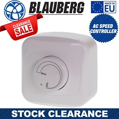 BLAUBERG ET 2.5 AC Motor Speed Controller Manual Adjustable Speed, Splash-Proof Housing