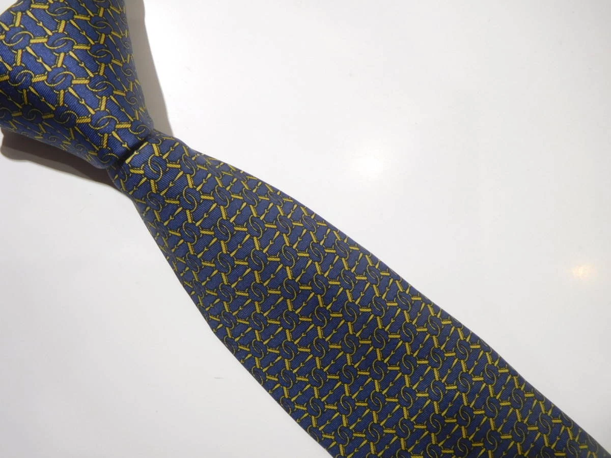 HERMÈS Cravatta uomo HERMES Francia vera seta cravatta abito classico lusso multicolore W864