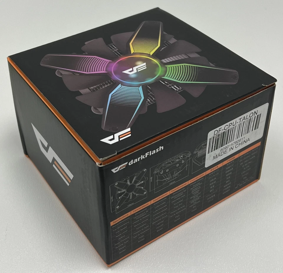 DarkFlash Talon LGA1151 AM4 CPU Cooler RGB PWM Fan Four Heat Pipes DF-CPU-TALON - Image 4 of 4
