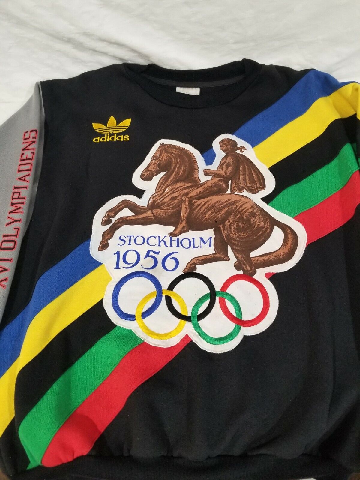 Adidas Vintage 80s Olympic Stockholm Helsinki Cre… - image 5