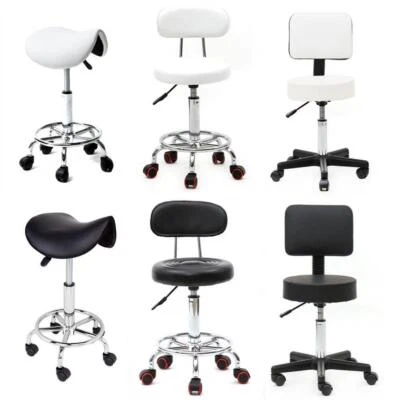 FCH Adjustable Swivel Salon Stool Massage Spa Beauty Barber Bar Chair Gaslift