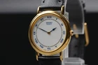 Vintage 1991 Exc+5 Seiko 1N00-0D50 Gold Roman Quartz Womens Watch From JAPAN