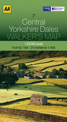Central Yorkshire Dales (Walker's Map) - AA Publishing