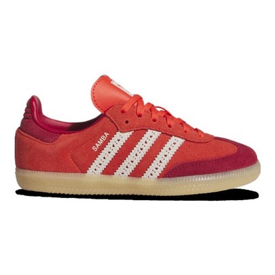 adidas Girls' Originals Samba Shoes - Red/White/Red