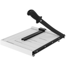 Guillotine Paper Cutter 12" - 10-Sheet Capacity Paper Cutter Guillotine Style...