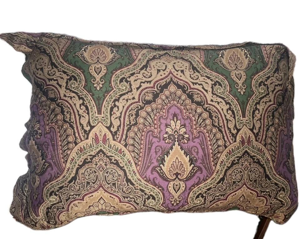 2 RALPH LAUREN Great Compton Paisley KING DESIGNER SHAMS SET  Westport - Image 3 of 4