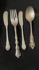 Lot of 4 Sterling Silver, 2 Lunt Butter Knives, Gorham Spoon, Int Fork 132g
