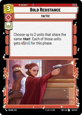 Foil-Bold Resistance-153/257-Twilight of the Republic-EN-NM