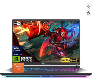 ASUS ROG Strix G18 18'' 2.5K 240Hz Intel Core Ultra 9HX nVIDIA RTX 5080 64GB 2TB